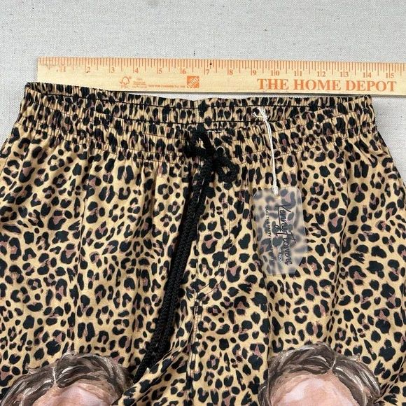 Kenny Flowers Trunks Mens XL Animal‎ Print Mesh Lined Leopard Swim Barstool